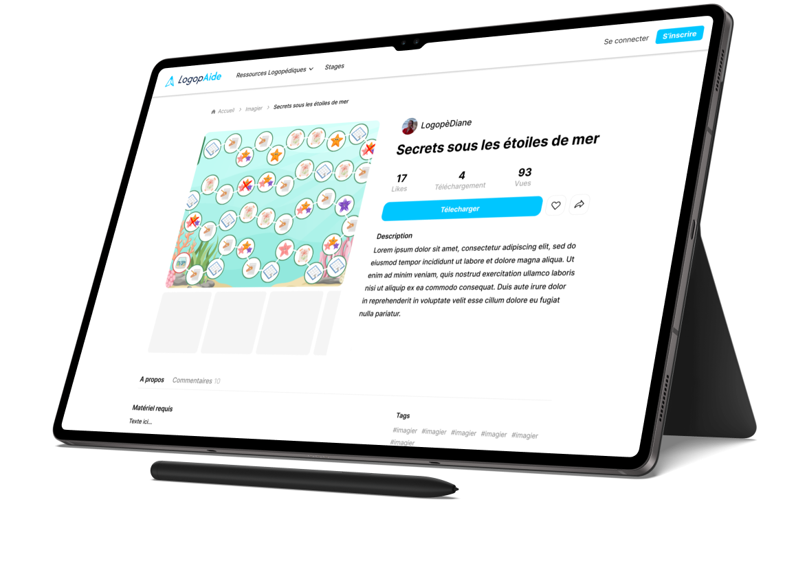 Tablette site LogopAide